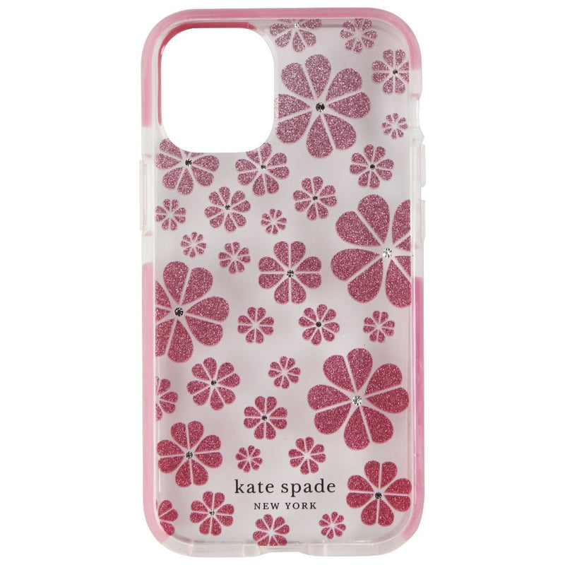 Kate Spade Hardshell Case for Apple iPhone 12 Mini - Floral Glitter Ombre/Clear