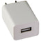 Wall Power Supply Adapter with USB 5V 2A - White