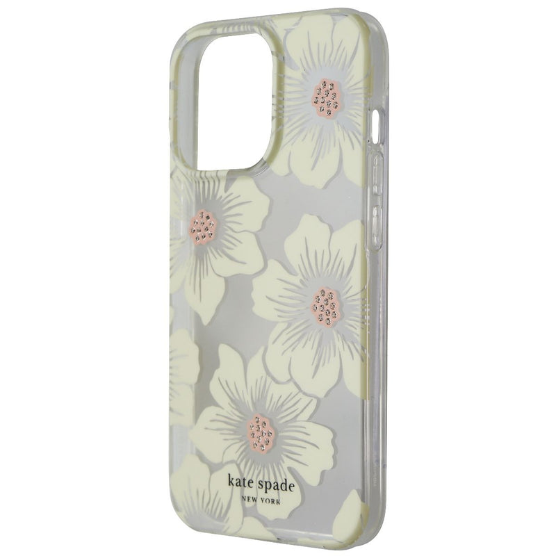 Kate Spade Protective Hardshell Case for iPhone 13 Pro - Hollyhock Floral Clear