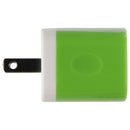 Universal (5V/2.1A) Dual USB Charger Travel Adapter - Green/White (PT-WC-13GRN)