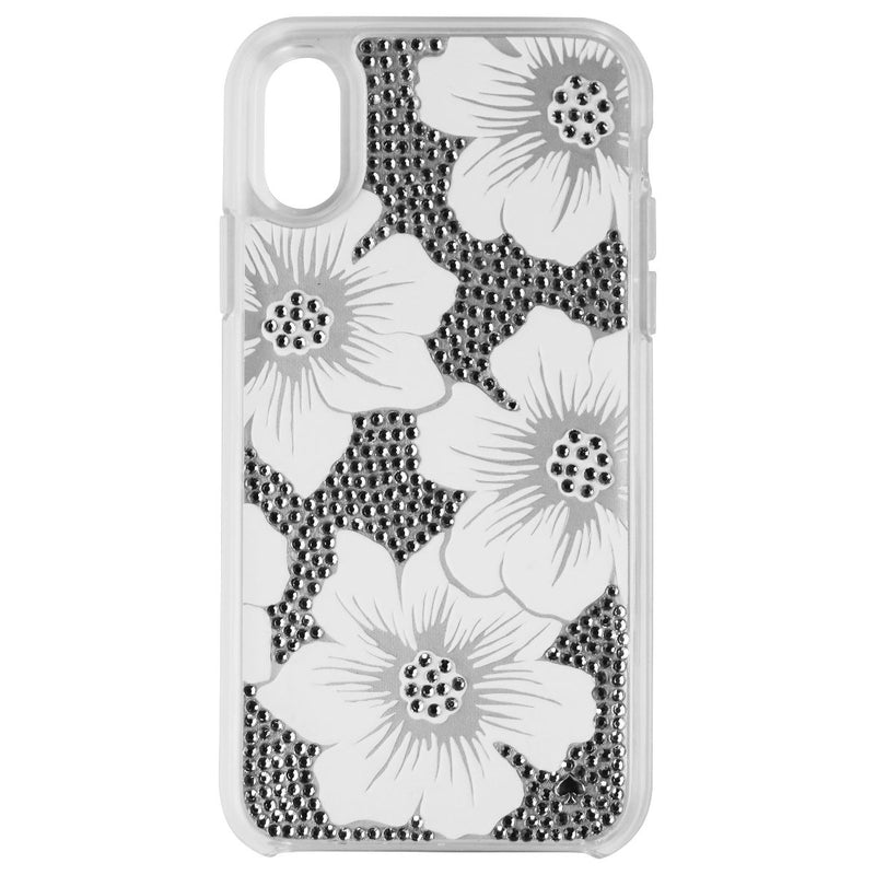 Kate Spade Clear Crystal Case for Apple iPhone Xs/X - Hollyhock Cream