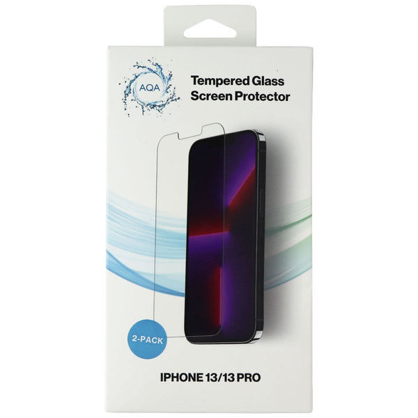 AQA Tempered Glass Screen Protector for iPhone 13/13 Pro - Clear/2-Pack
