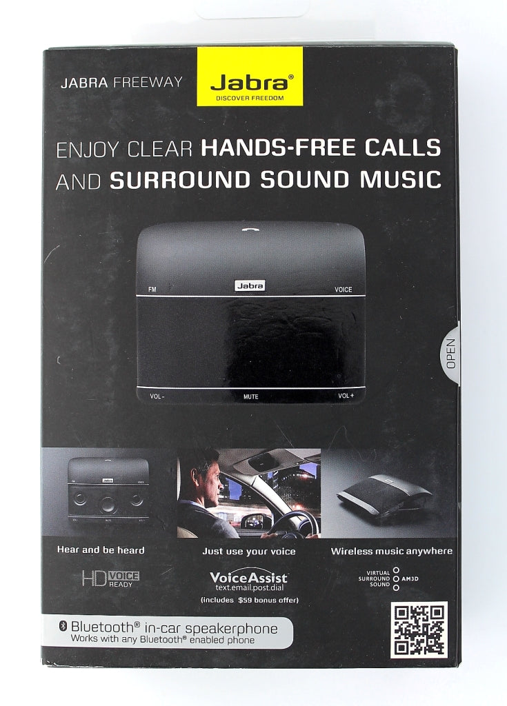 Jabra Freeway Series Wireless Bluetooth Car Speaker/Microphone - Black