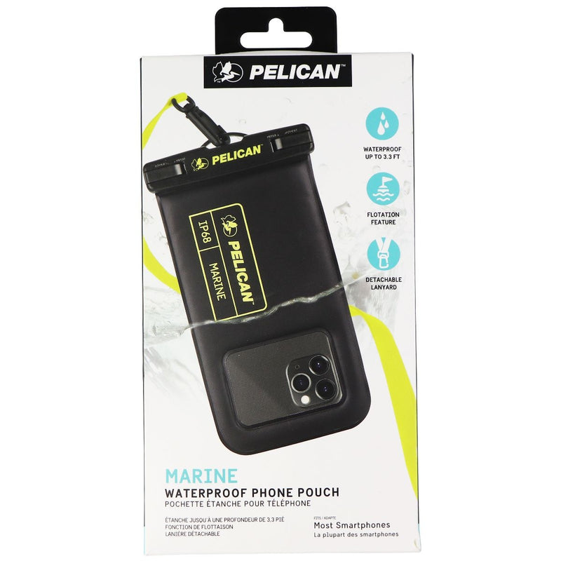 Pelican Marine Waterproof Floating Phone Pouch (Regular Size) - Black/Yellow