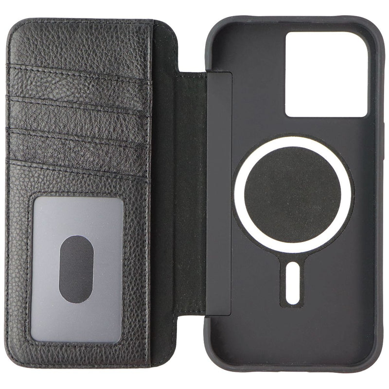 Case-Mate Wallet Folio Leather Case for MagSafe for iPhone 14 Pro Max - Black