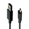 Motorola OEM (1m/3.3-ft) USB to Micro-USB Charge Cable - Black (711310002641)