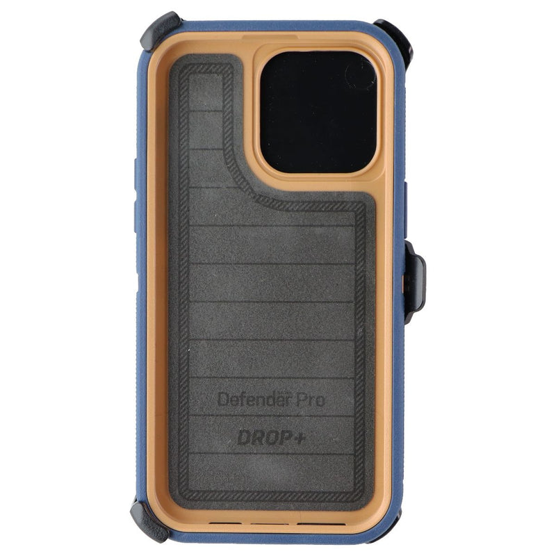 OtterBox Defender Pro Case and Holster for iPhone 14 Pro Max - Blue Suede Shoes