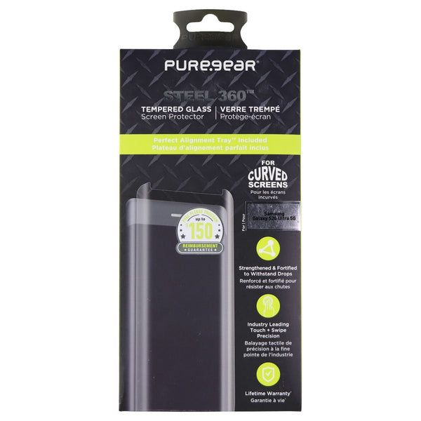 PureGear Steel 360 Tempered Glass Protector for Samsung Galaxy S20 Ultra 5G