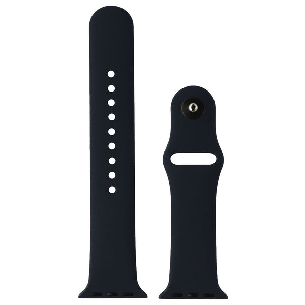 Generic Silicone Band for Apple Watch (38/40/41mm) M/L Band + Clasp - Midnight