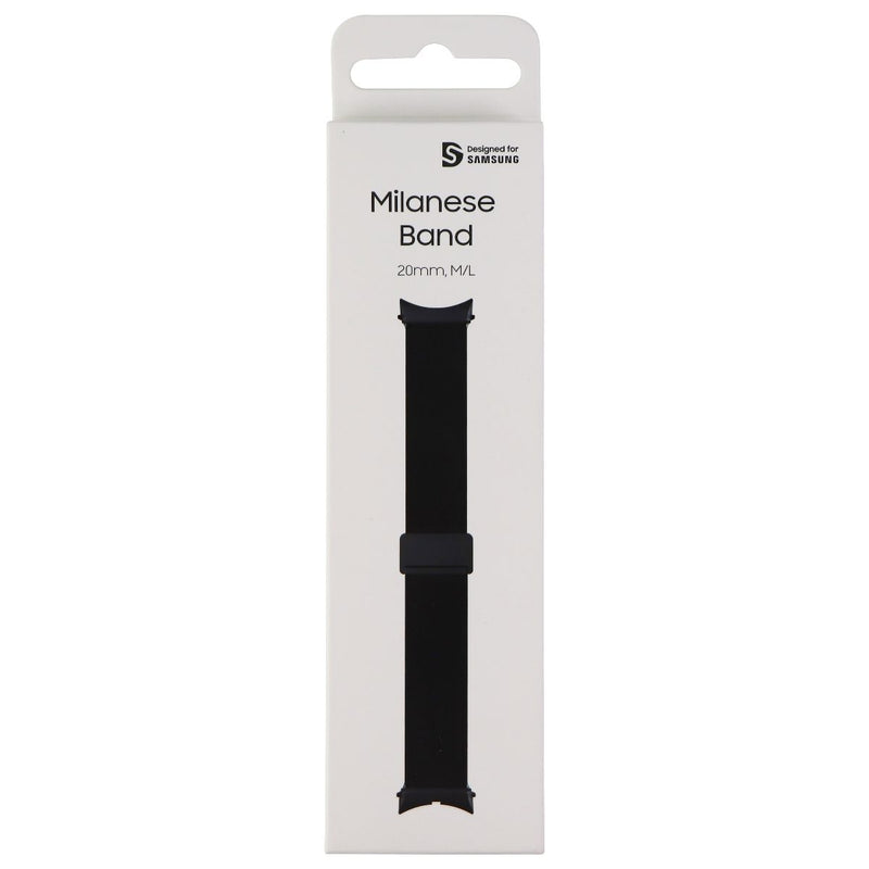 Samsung (M/L) 20mm Milanese Band for Galaxy Watch4 (44mm Only) - Black