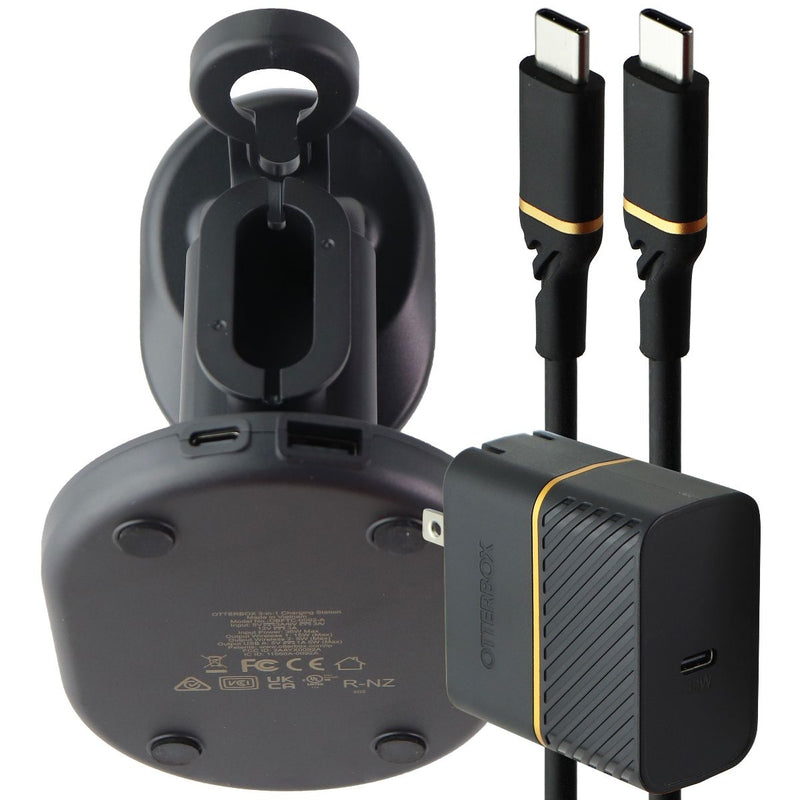 OtterBox 3-in-1 Wireless USB Charging Station for MagSafe - Black
