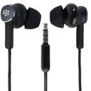 BlackBerry Wired 3.5mm In-Ear Headset with In-Line Mic/Remote - Black (WH70)
