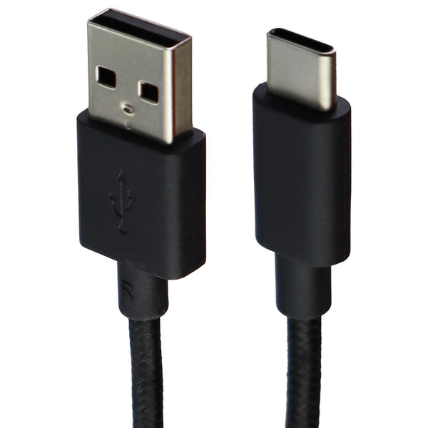 Universal (3.3-Ft) 1m Braided USB to USB-C Charge/Sync Cable - Black