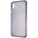 Speck Presidio Clear+Glitter Case for iPhone Xs Max - Geode Purple/Gold Glitter