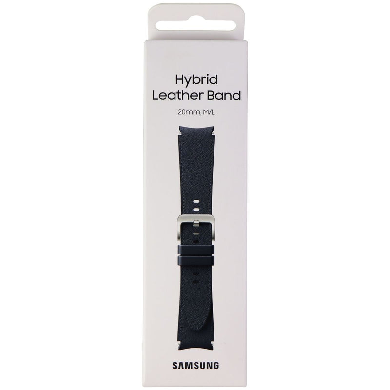 Samsung Hybrid Leather Band for Galaxy Watch4 & Later (20mm) M/L - Black