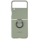 Samsung Silicone Protective Cover with Ring for Galaxy Z Flip3 5G - Olive Green