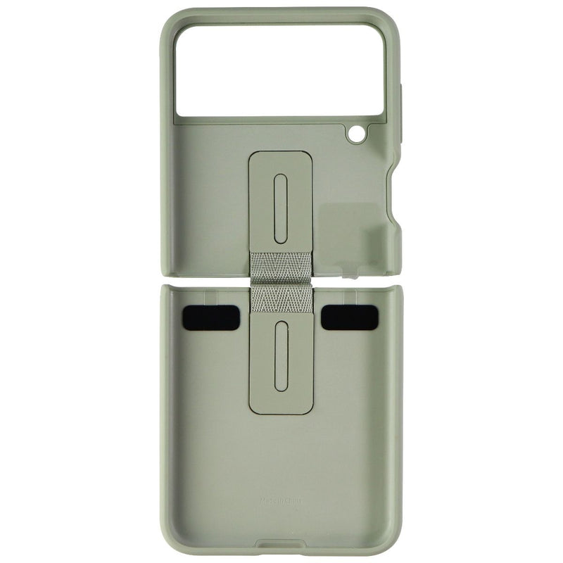 Samsung Silicone Protective Cover with Ring for Galaxy Z Flip3 5G - Olive Green