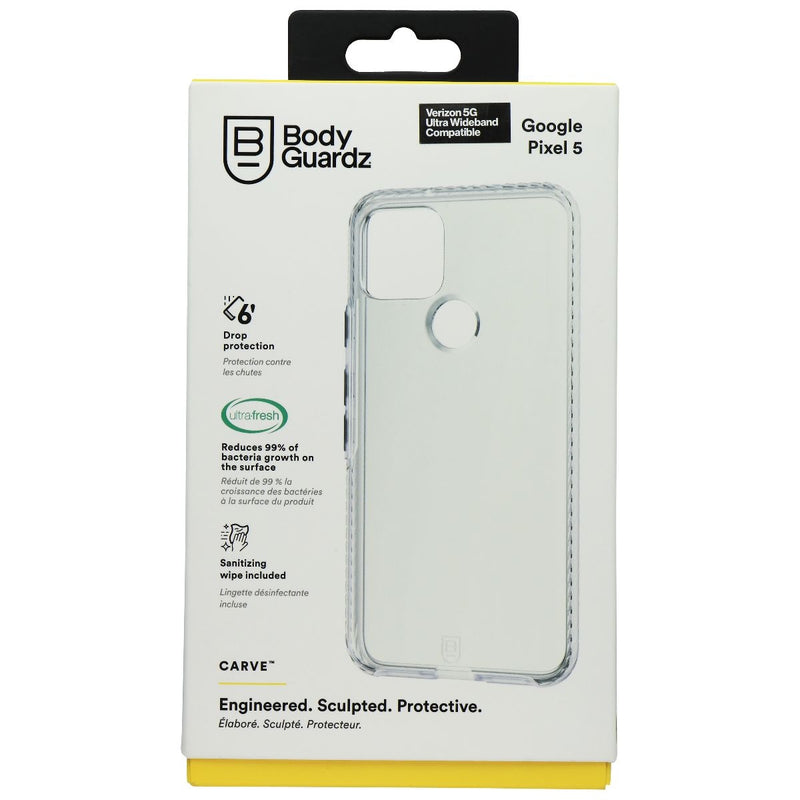 BodyGuardz Carve Series Case for Google Pixel 5 - Clear