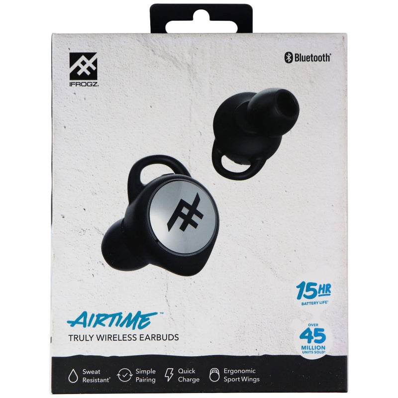 iFrogz Audio Airtime TWS Wireless Earbuds and Charging Case - Black