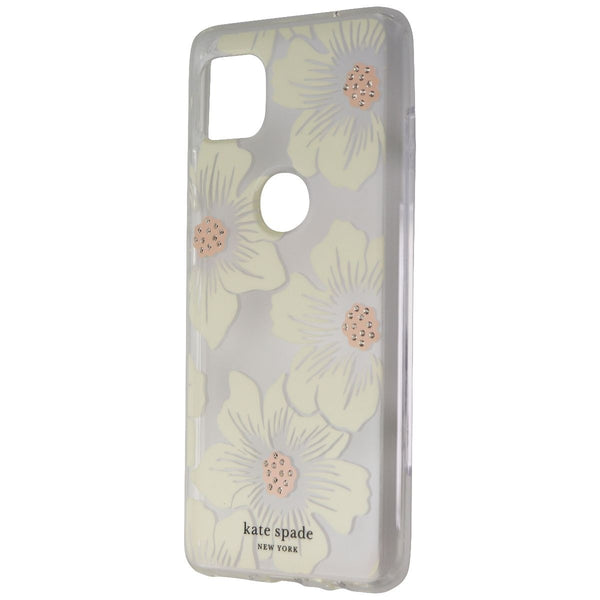 Kate Spade Hardshell Case for Motorola One 5G ACE - Hollyhock/Clear