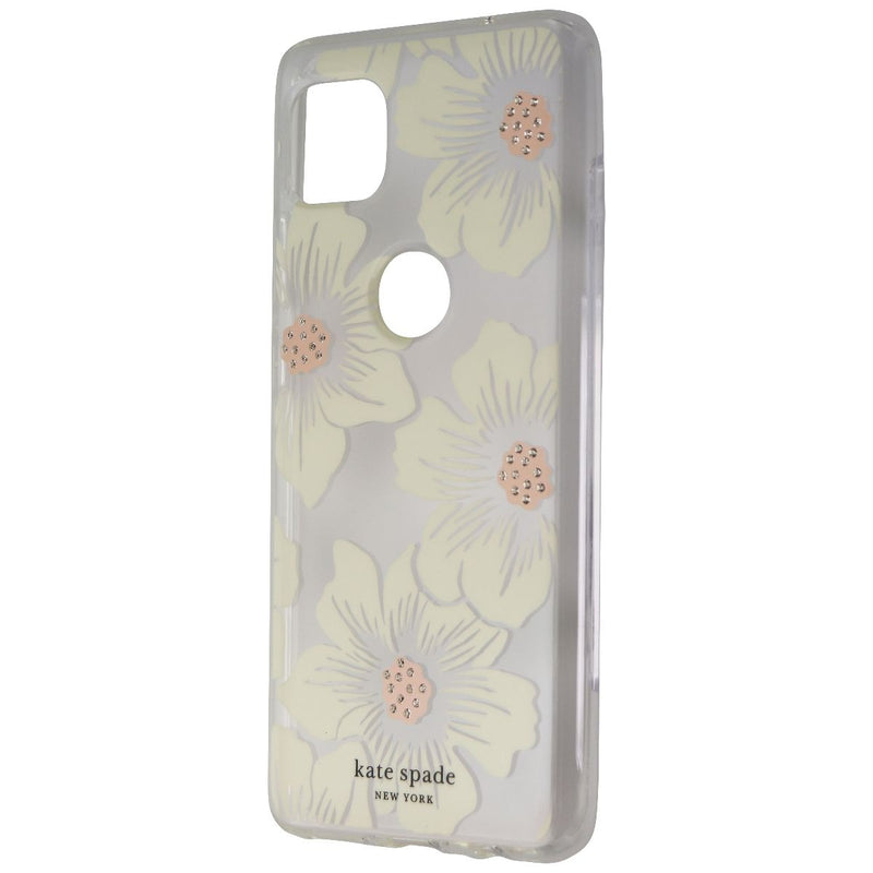 Kate Spade Hardshell Case for Motorola One 5G ACE - Hollyhock/Clear