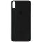 Repair Part - Back Glass Panel for Apple iPhone Xs Max - Black with Logo