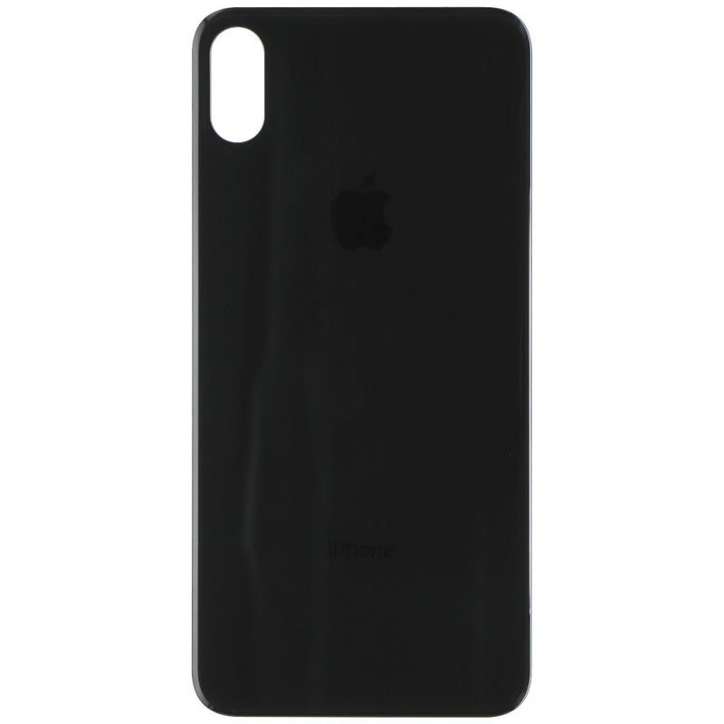 Repair Part - Back Glass Panel for Apple iPhone Xs Max - Black with Logo