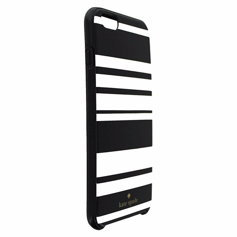 Kate Spade Hybrid Hardshell Case for iPhone 6 Plus 6S Plus Black White Stripes