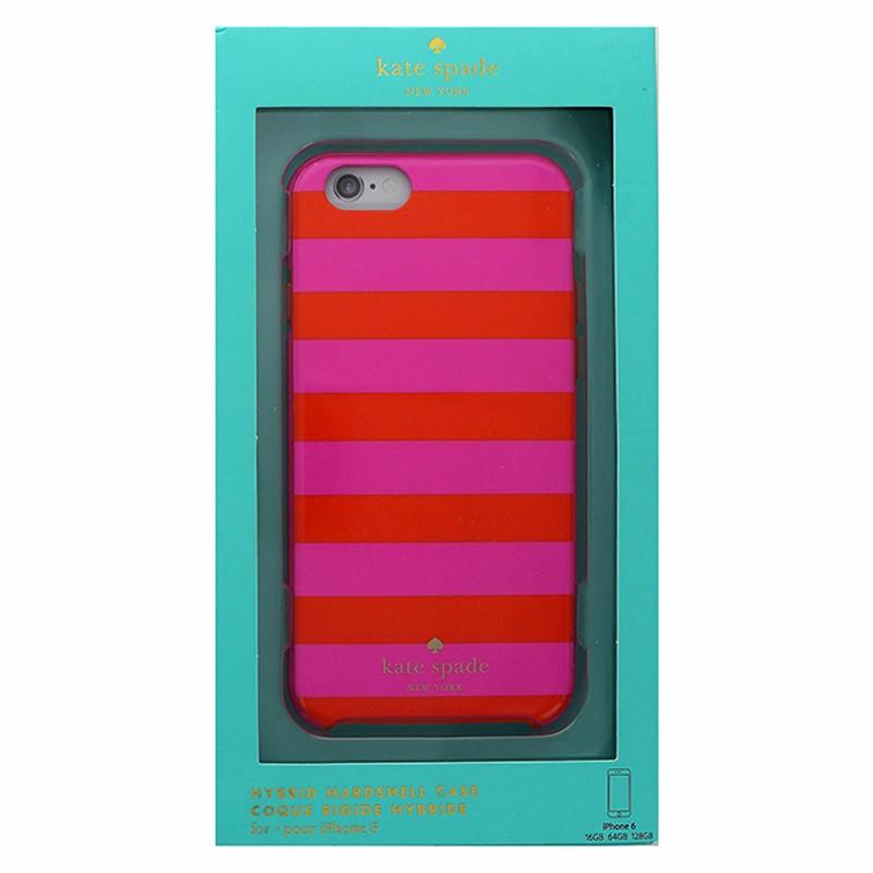 Kate Spade Hybrid Hardshell Case for iPhone 6s/6 - Pink Candy Stripe