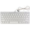 Max Cases (30-Pin) Wired Keyboard for Older Gen iPads 3/2/1 - White (PM9241)