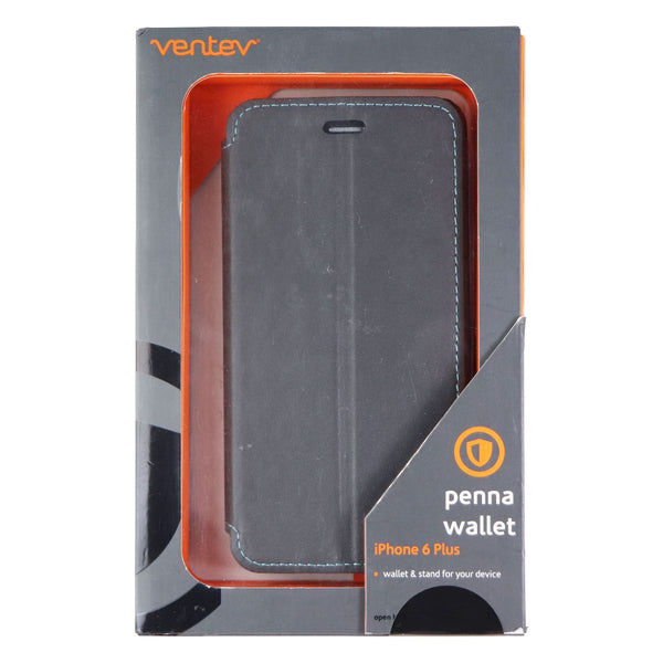 Ventev Penna Wallet Folio Case for Apple iPhone 6s Plus/6 Plus - Gray/Aqua Blue