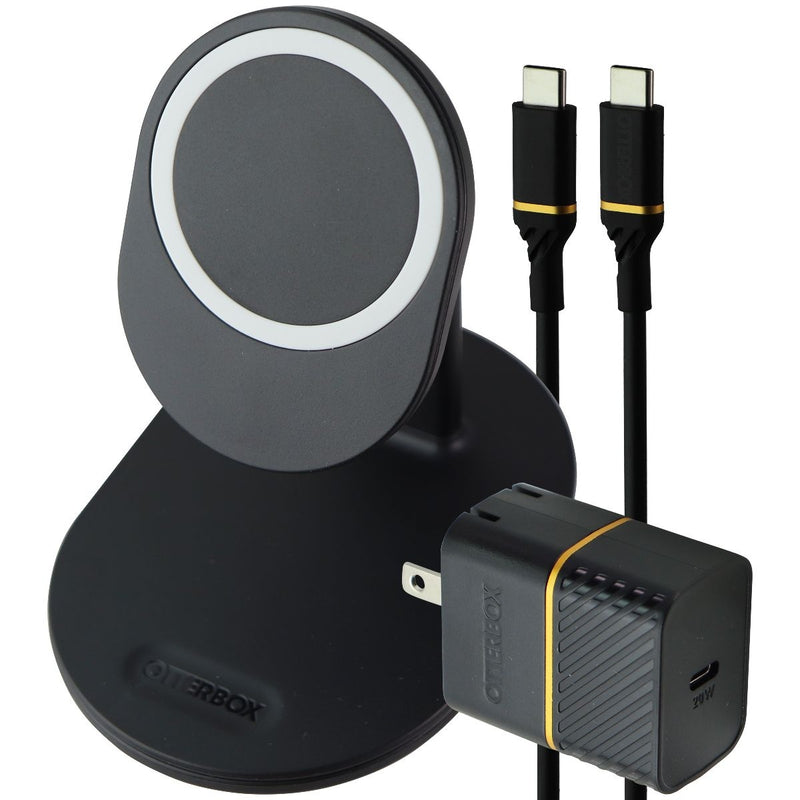 OtterBox 7.5W Magnetic Wireless Charger Stand for Apple iPhones - Black