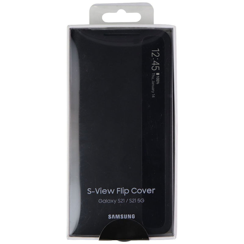 Samsung S-View Flip Cover for Galaxy S21 & S21 5G - Black (EF-ZG991CBE)
