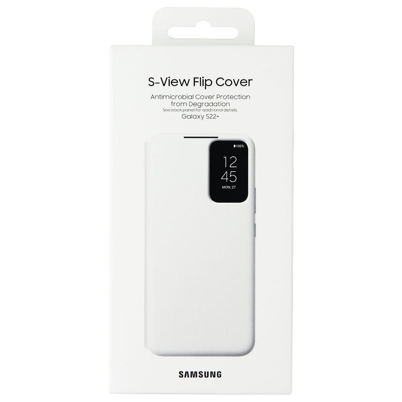 Samsung S-View Flip Cover for Samsung Galaxy (S22+) - White (EF-ZS906CWEGUS)