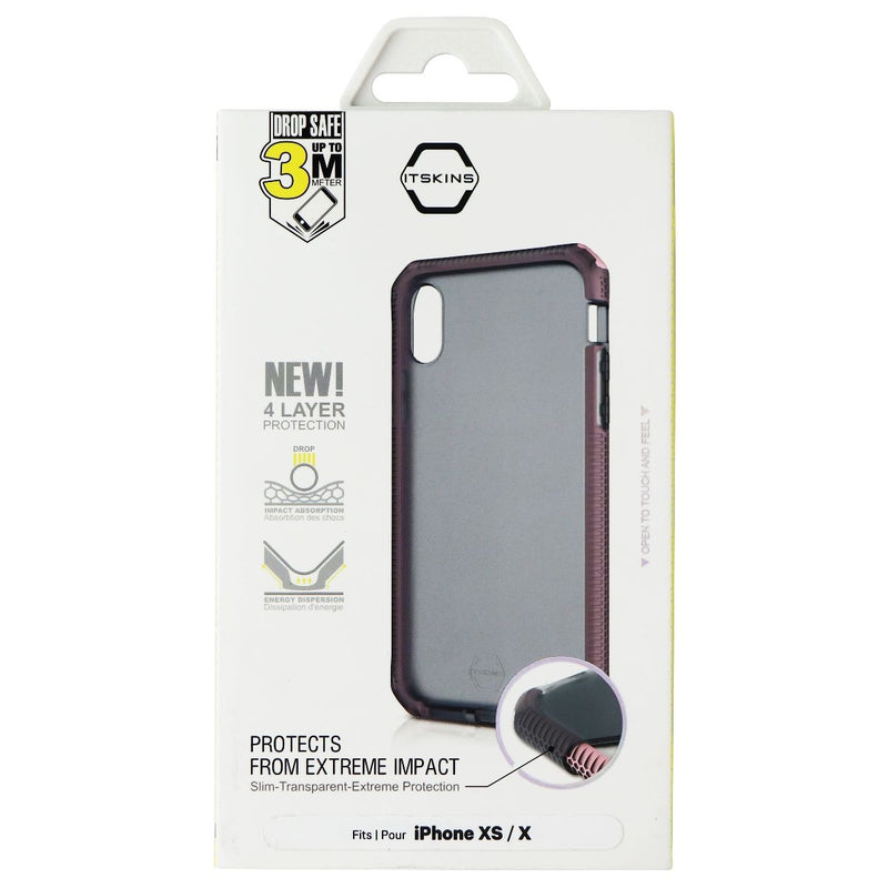 ITSKINS Supreme Frost Case for Apple iPhone Xs/X - Baby Pink and Black