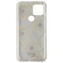 Kate Spade Defensive Hardshell Case for Google Pixel 5 - Hollyhock Floral Clear
