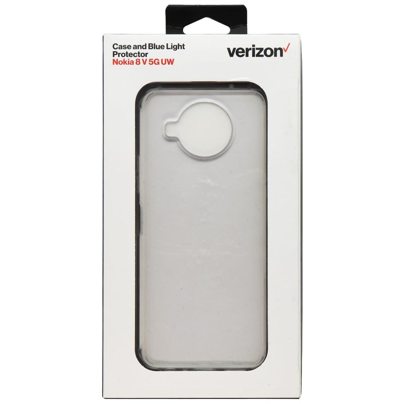 Verizon Case and Blue Light Screen Protector for Nokia 8 V 5G UW - Clear