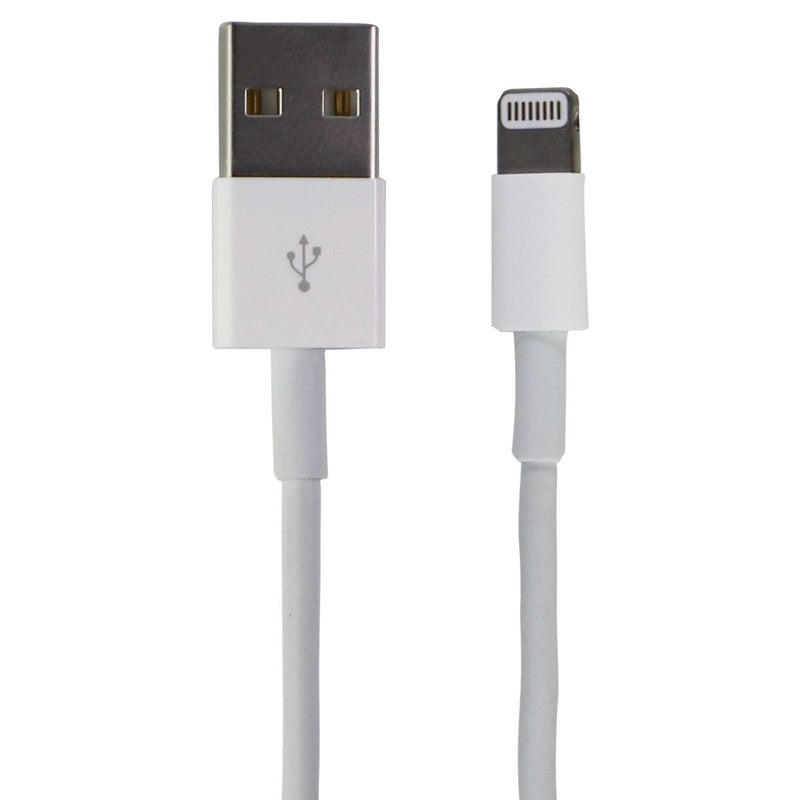 Apple (3.3 Foot/1m) Lightning 8-Pin to USB Charge and Sync Cable - White (A1480)