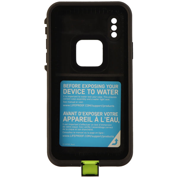 Lifeproof Fre Series Protective Case Cover for iPhone X 10 - Black / Green
