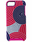 M-Edge Echo Series Hybrid Case for iPhone 5/5s/SE - Pink / Purple Dots
