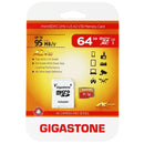 Gigastone microSDXC UHS-I U3 A2 V30 Memory Card - 64GB