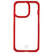 ITSKINS Hybrid Solid Case for iPhone 13 Pro - Plain Red and Transparent