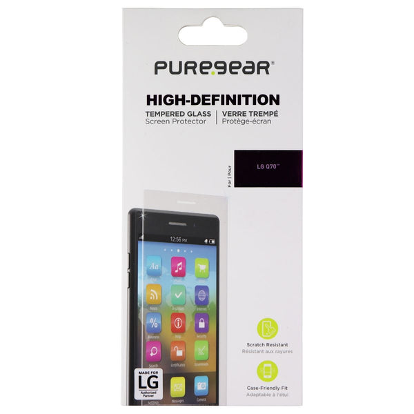 PureGear High-Definition Tempered Glass for LG Q70 - Clear