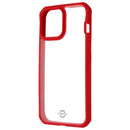 ITSKINS Hybrid Solid Protective Case for iPhone 13 Pro Max - Red and Transparent