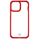ITSKINS Hybrid Solid Protective Case for iPhone 13 Pro Max - Red and Transparent