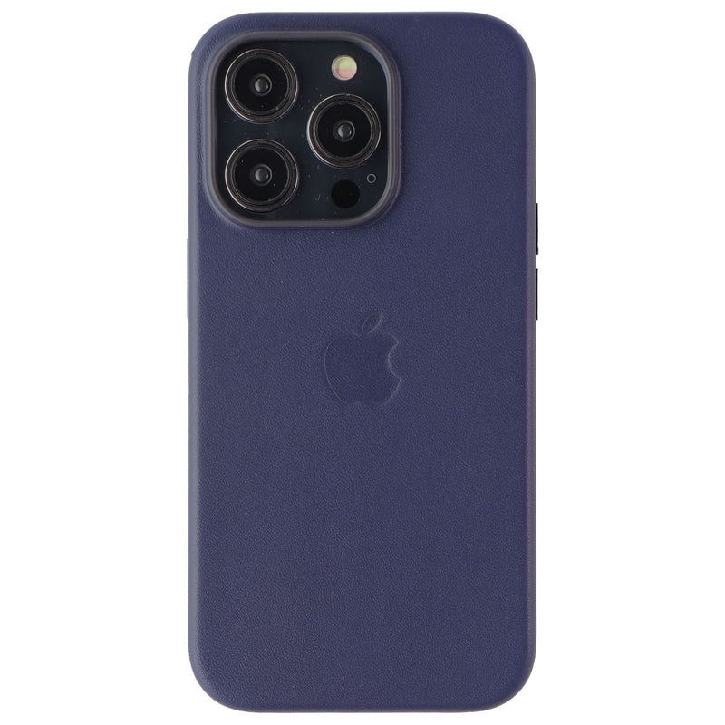 Apple Official Leather Case For Magsafe for Apple iPhone 14 Pro - Ink