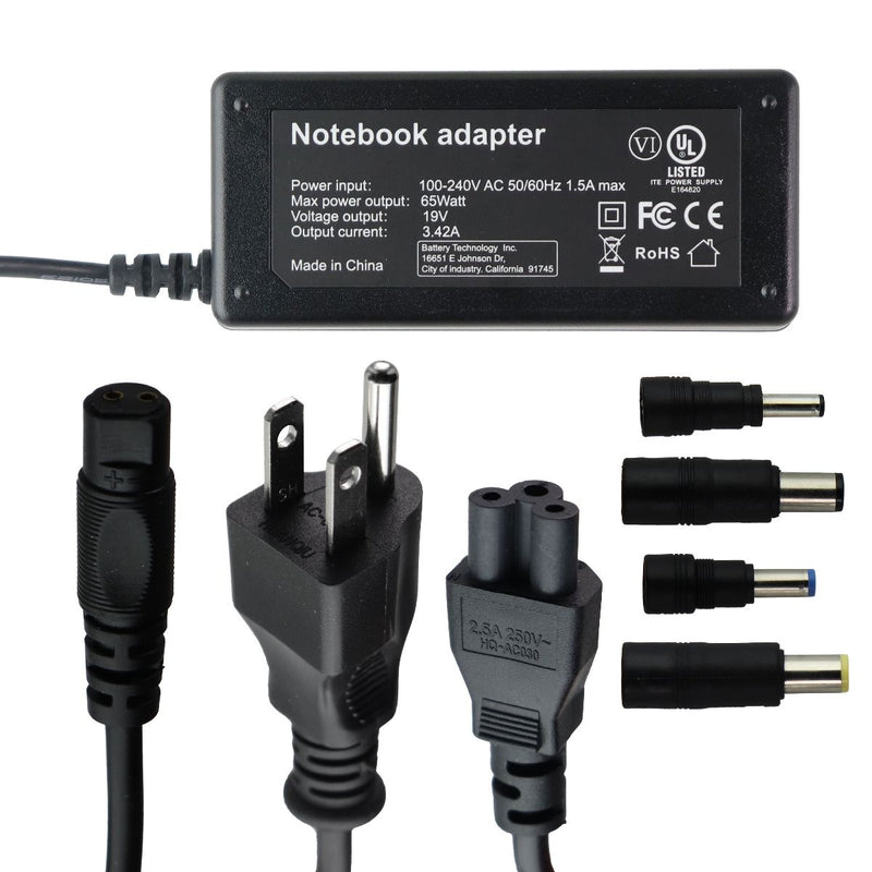 BTI (65-Watt) Power Adapter for Select HP Models (HP65W-S-UNIV)
