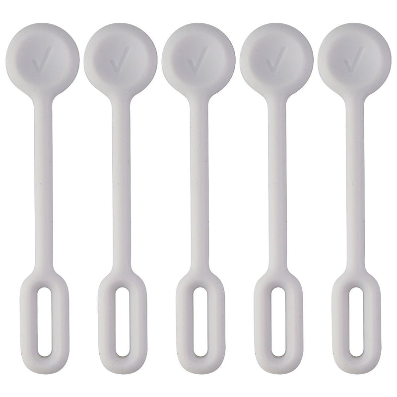 Verizon Rubber Cable Ties (5 Pack) for Cable Management and Storage - White