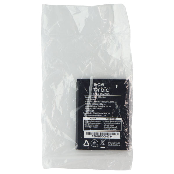 Orbic 3.85V Rechargeable 1,400mAh Battery - Black (BTE-1400)