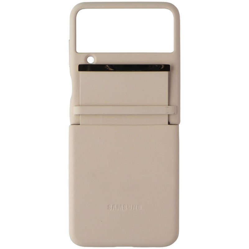 Samsung Official Flap Leather Cover Luxury Case for Galaxy Z Flip4 - Peach